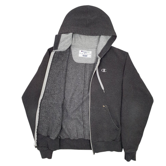 Mens Grey Champion Full Zip Jumper