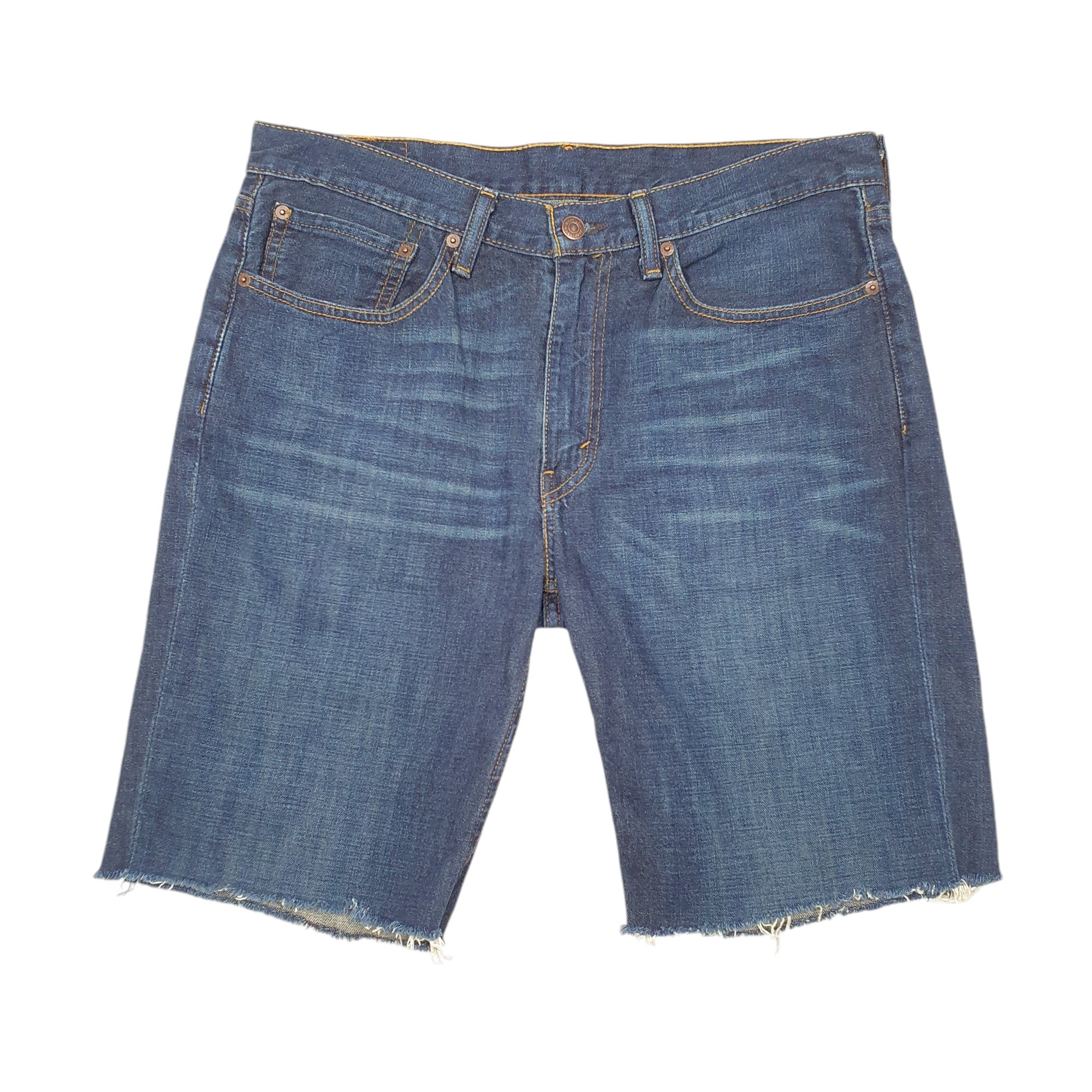 Mens Levis Blue Denim Denim Jeans Jorts 514 Cut Offs Shorts Bundl Clothing