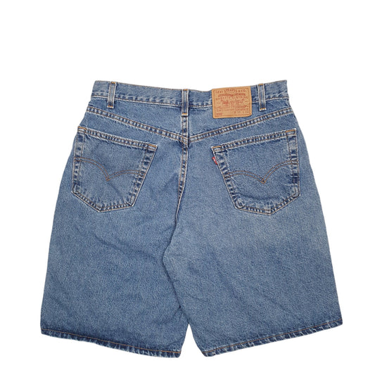 Mens Blue Levis Denim Jeans Jorts 550 Denim Shorts