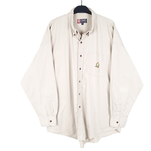 Mens Beige Chaps Ralph Lauren Long Sleeve Shirt