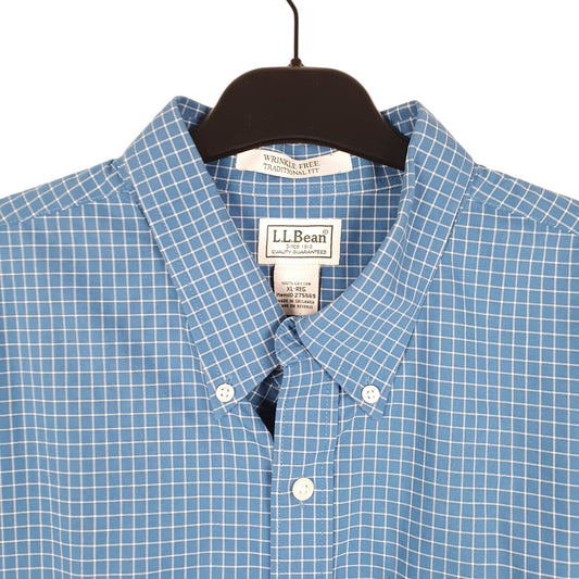 Mens Blue L.L.Bean Long Sleeve Shirt