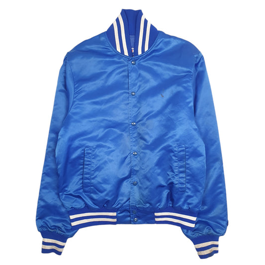 Mens Blue Champion Vintage 1980s Made In USA Hilhi Color Guard Coat