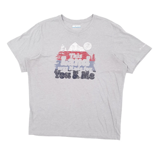 Mens Grey Columbia Sportswear Short Sleeve T Shirt