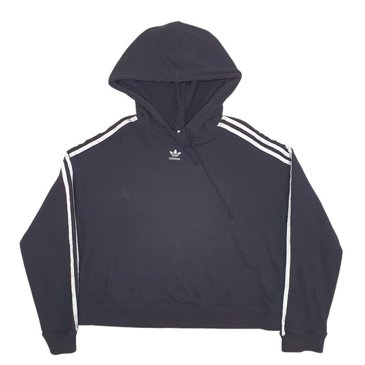 Womens Black Adidas Hoodie Jumper
