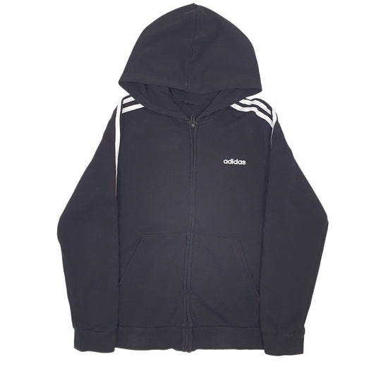Womens Black Adidas Full Zip Jumper