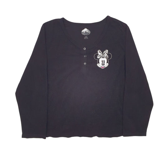 Womens Black Disney Sleep Wear Long Sleeve T Shirt