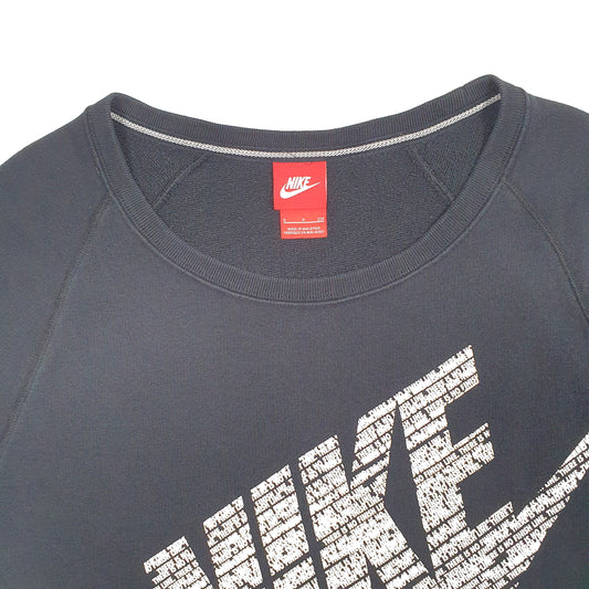 Womens Black Nike Crewneck Jumper