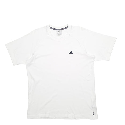 Mens White Adidas Short Sleeve T Shirt