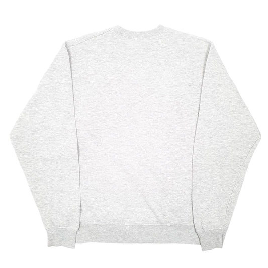 Mens Grey John Galt Malibu Spellout Crewneck Jumper