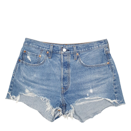 Womens Blue Levis 501 Denim Jorts Denim Shorts