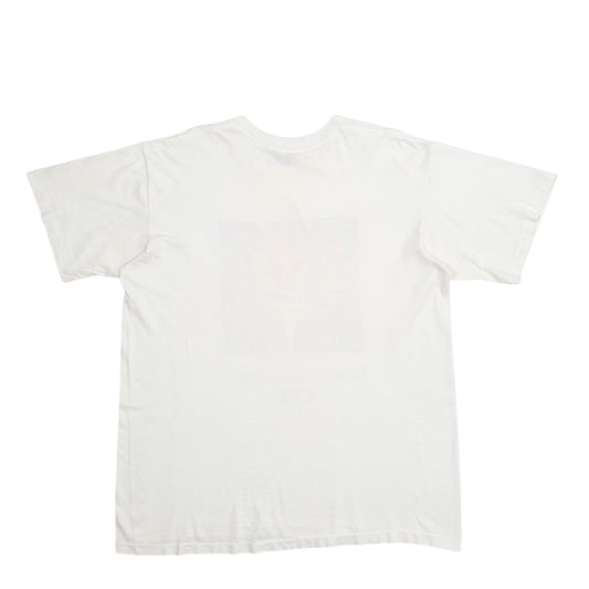 Mens White Georgia State Games Single Stitch Vintage 90s Short Sleeve T Shirt