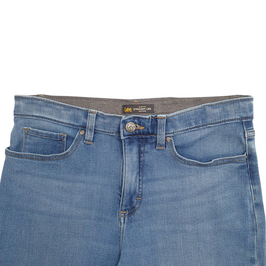 Womens Blue Lee Mid Rise JeansW30 L28