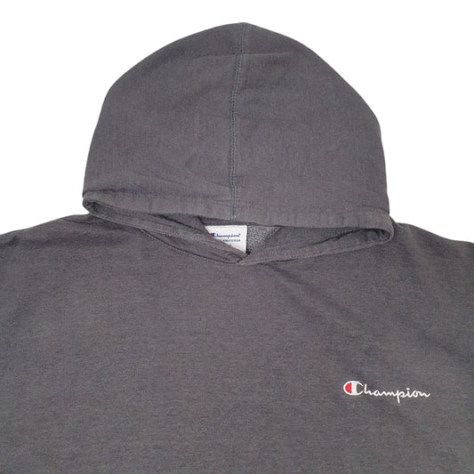 Mens Grey Champion Hoodie Jumper