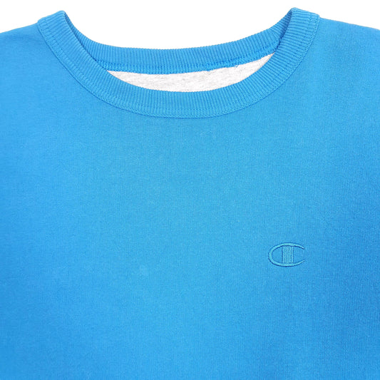 Mens Blue Champion Crewneck Jumper