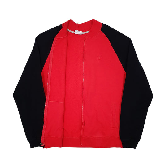 Mens Red Champion Full Zip Jumper