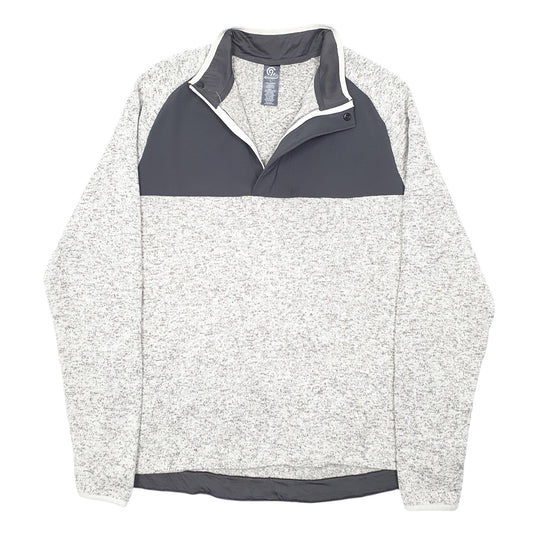 Mens Grey Champion C9 Quarter Zip Jumper