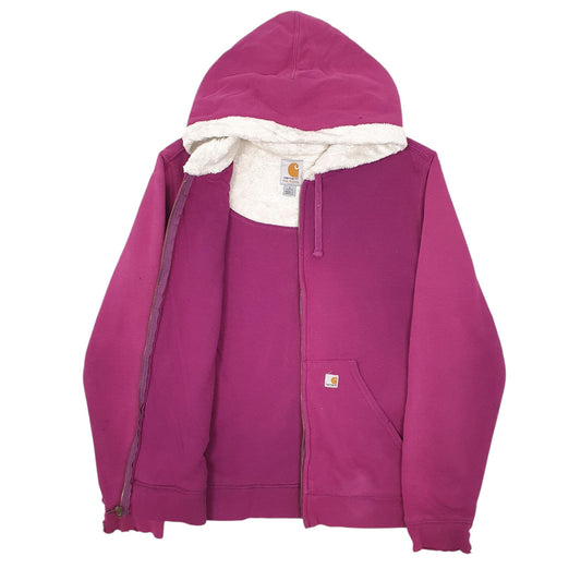 Womens Purple Carhartt Hoodie Full Zip Jumper