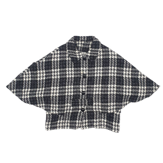 Womens Black Unbranded Poncho Coat