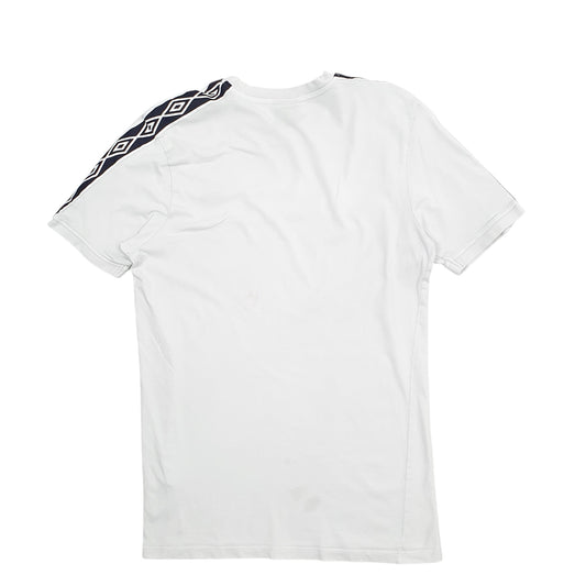 Mens White Umbro Short Sleeve T Shirt