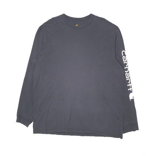 Mens Black Carhartt Long Sleeve T Shirt