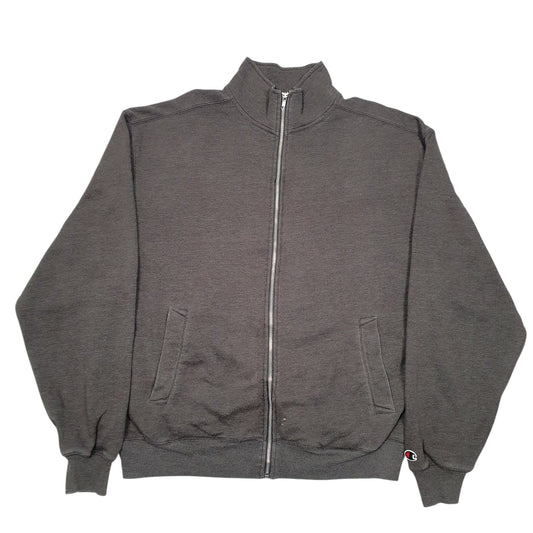 Mens Grey Champion Full Zip Jumper