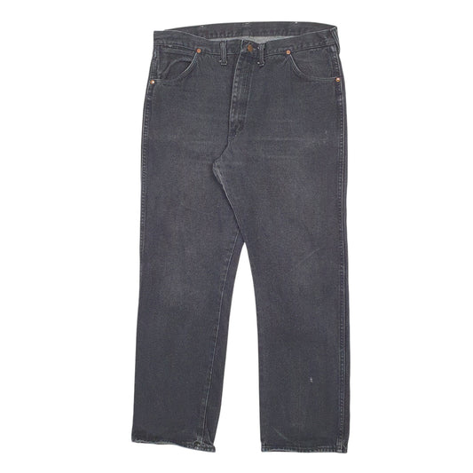 Mens Black Wrangler Casual JeansW38 L32