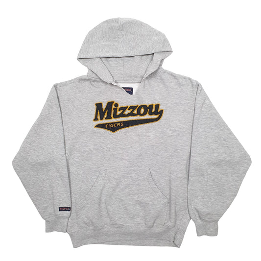 Mens Grey Jansport Mizzou Tigers USA College Football Hoodie Jumper