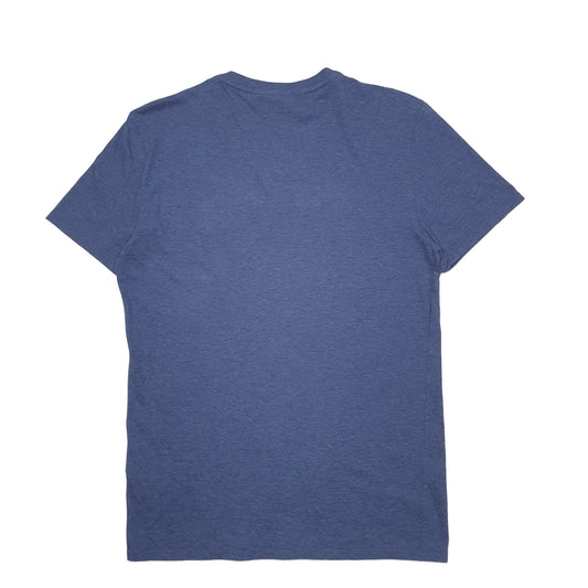 Mens Blue Lacoste Short Sleeve T Shirt