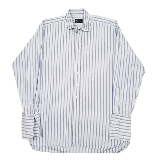 Mens Blue Aquascutum Long Sleeve Shirt