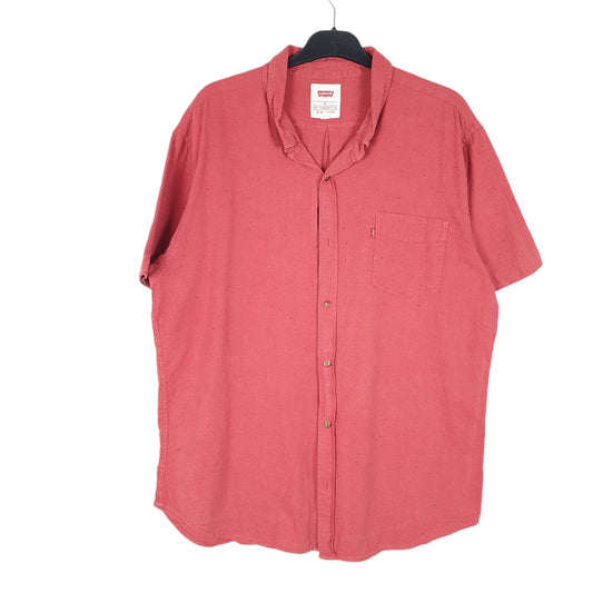 Mens Red Levis Short Sleeve Shirt