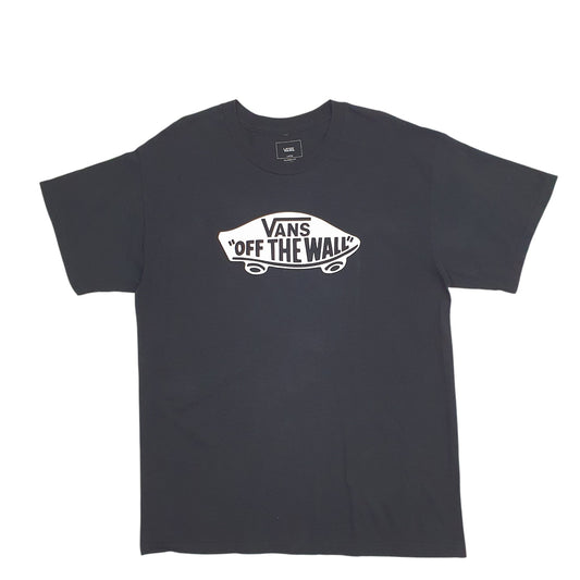 Mens Black Vans Off The Wall Short Sleeve T Shirt