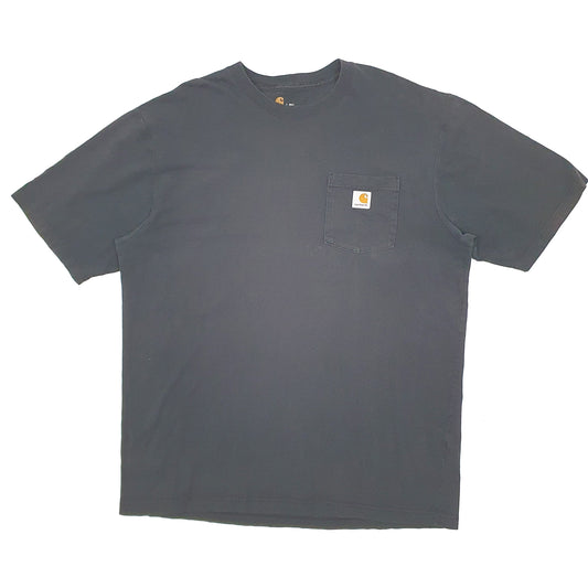 Mens Black Carhartt Short Sleeve T Shirt