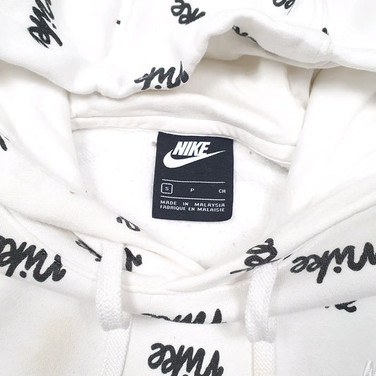 Mens White Nike Hoodie Jumper