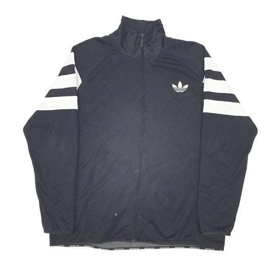 Mens Black Adidas Quarter Zip Coat