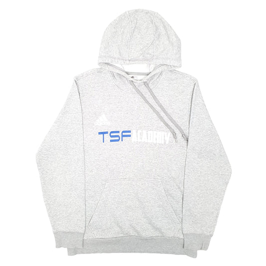Mens Grey Adidas TSF Academy Hoodie Jumper