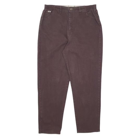 Womens Brown Lee Side Elastic JeansW36 L31