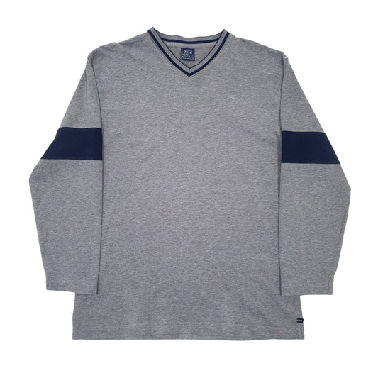 Mens Grey Polo Ralph Lauren Long Sleeve T Shirt