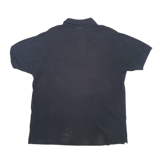 Mens Black Lacoste Short Sleeve Polo Shirt