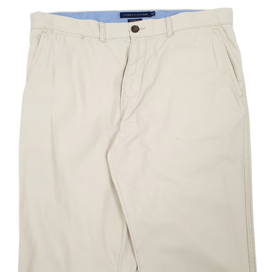 Mens Cream Tommy Hilfiger Chino Trousers