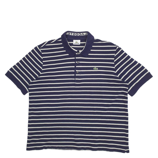 Mens Navy Lacoste Short Sleeve Polo Shirt