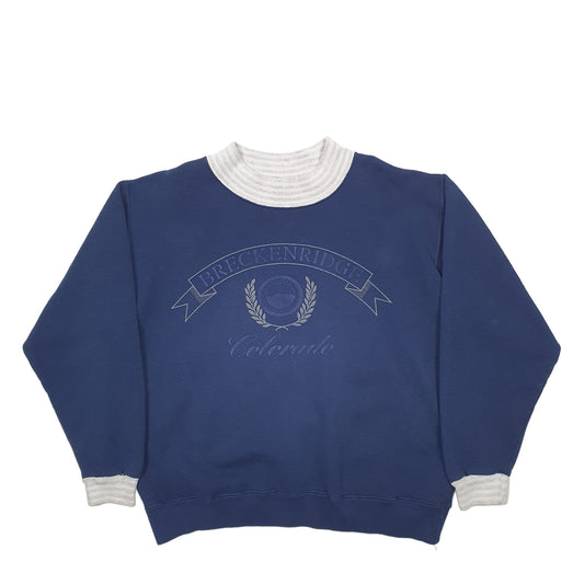 Womens Navy Beezil Crewneck Jumper