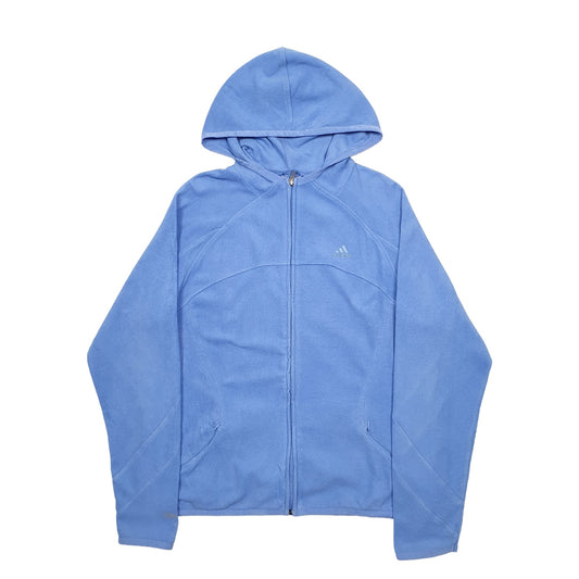 Mens Blue Adidas Full Zip Jumper