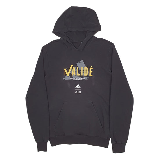 Mens Black Adidas Hoodie Jumper