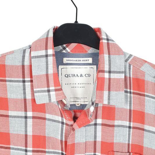 Mens Red Quba & Co Spinnaker Long Sleeve Shirt