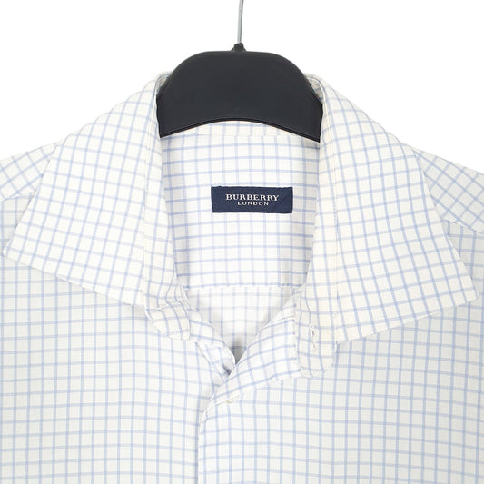 Mens White Burberry London Long Sleeve Shirt