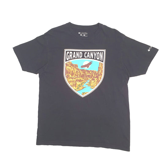 Mens Black Columbia Sportswear Grand Canyon Short Sleeve T Shirt