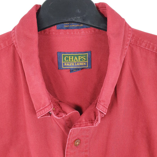 Mens Red Chaps Ralph Lauren Long Sleeve Shirt