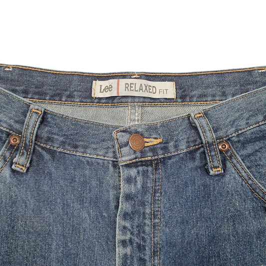 Mens Blue Lee Relaxed Casual JeansW40 L32