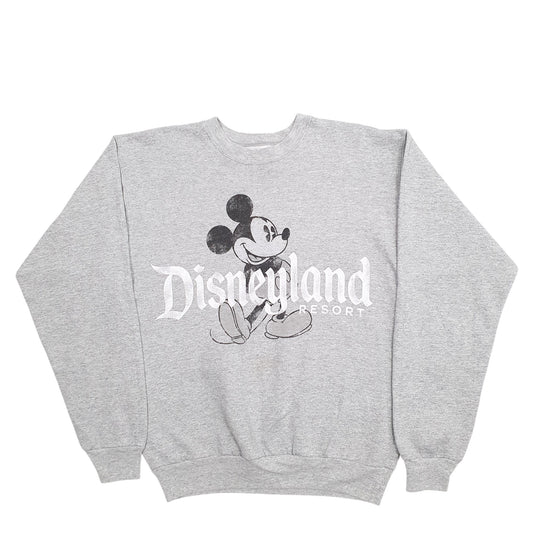 Mens Grey Disney Mickey Mouse Crewneck Jumper