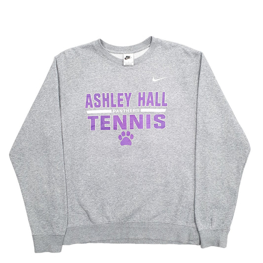 Mens Grey Nike Ashley Hall Panthers Tennis USA College Crewneck Jumper